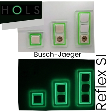 Lichtschalter und Steckdose Busch-Jaeger Reflex SI